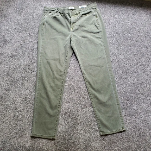 J jill green denim boyfriend jeans - Picture 1 of 9